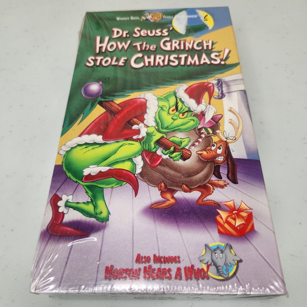 Sealed Vintage Dr. Seuss How the Grinch Stole Christmas VHS